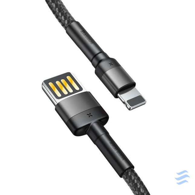 Baseus Cafule Double sided USB Lightning Cable 1.5A 2m (Gray + Black) USB to Lightning