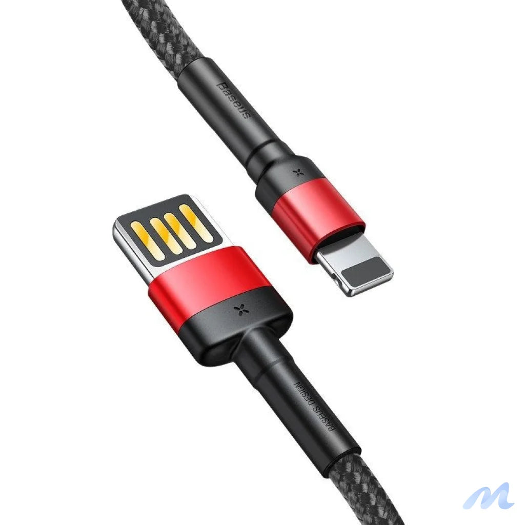 Baseus Cafule Double-sided USB Lightning Cable 2,4A 1m (Black+Red)