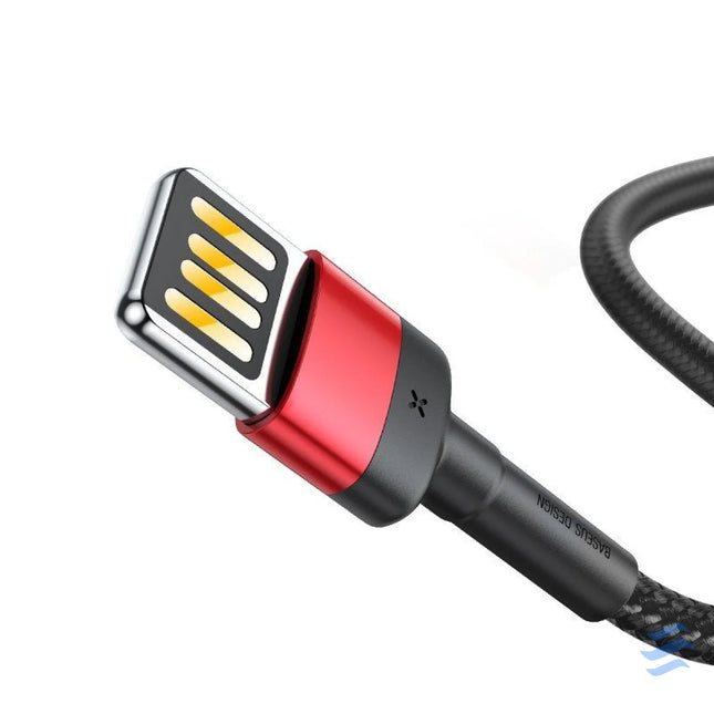 Baseus Cafule Double sided USB Lightning Cable 2,4A 1m (Black + Red) USB to Lightning