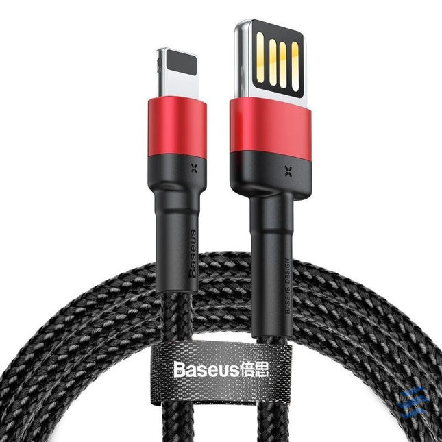 Baseus Cafule Double sided USB Lightning Cable 2,4A 1m (Black + Red) USB to Lightning