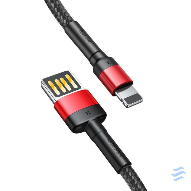 Baseus Cafule Double sided USB Lightning Cable 2,4A 1m (Black + Red) USB to Lightning