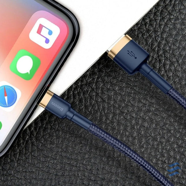 Baseus Cafule Lightning cable 1.5A 2m (Gold + Dark blue) USB to Lightning