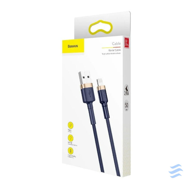 Baseus Cafule Lightning cable 1.5A 2m (Gold + Dark blue) USB to Lightning
