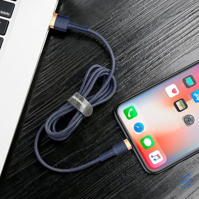 Baseus Cafule Lightning cable 1.5A 2m (Gold + Dark blue) USB to Lightning