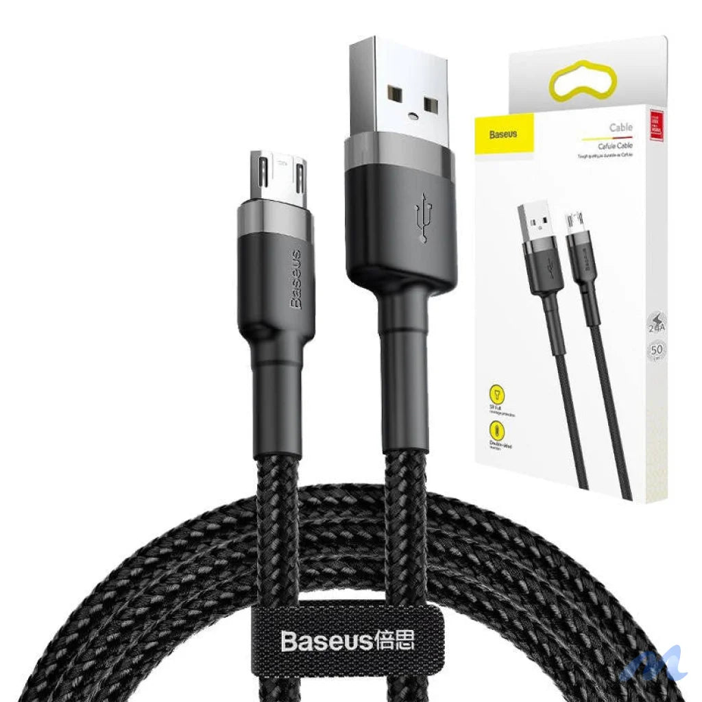 Baseus Cafule Micro USB cable 1.5A 2m (Gray + Black)