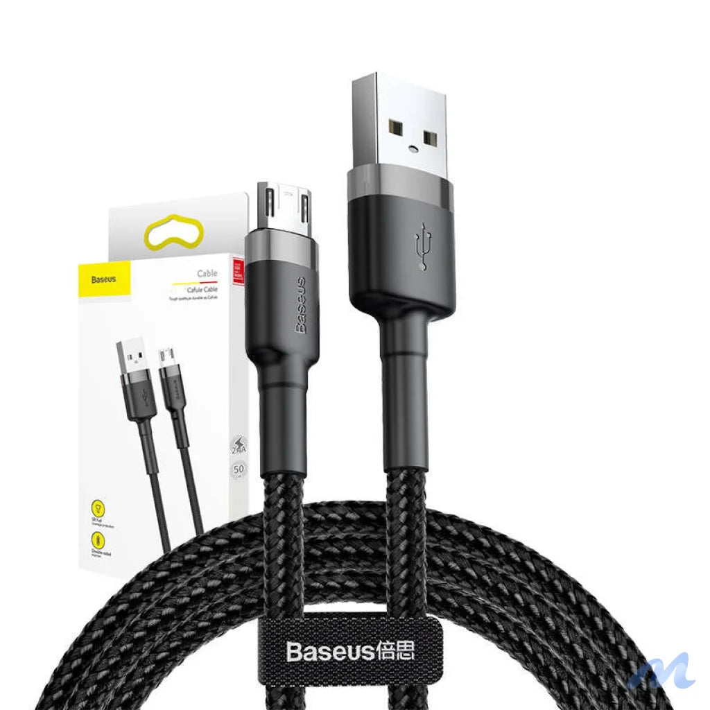 Baseus Cafule Micro USB cable 2.4A 0,5m (gray + black)