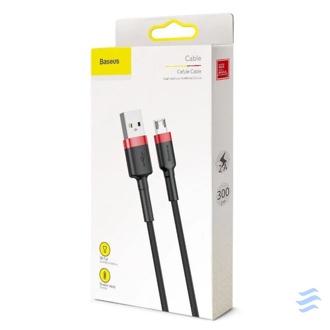 Baseus Cafule Micro USB Cable 2A 3m (Black + Red) USB to Micro USB