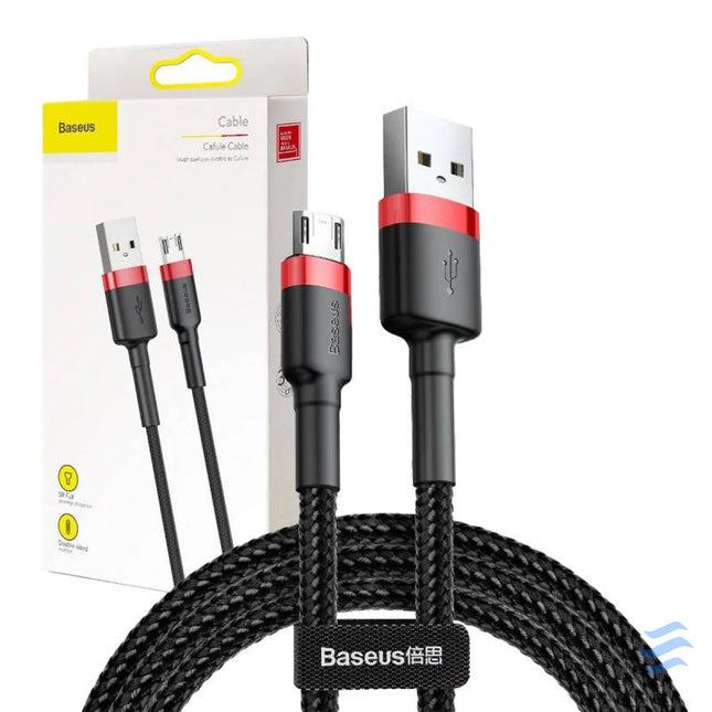 Baseus Cafule Micro USB Cable 2A 3m (Black + Red) USB to Micro USB