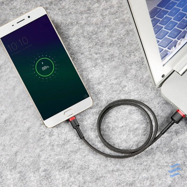 Baseus Cafule Micro USB Cable 2A 3m (Black + Red) USB to Micro USB