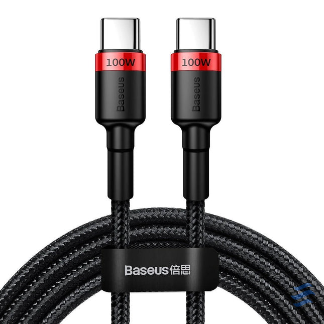 Baseus Cafule PD2.0 100W flash charging USB For Type C cable (20V 5A)2m Red + Black USB C to USB C