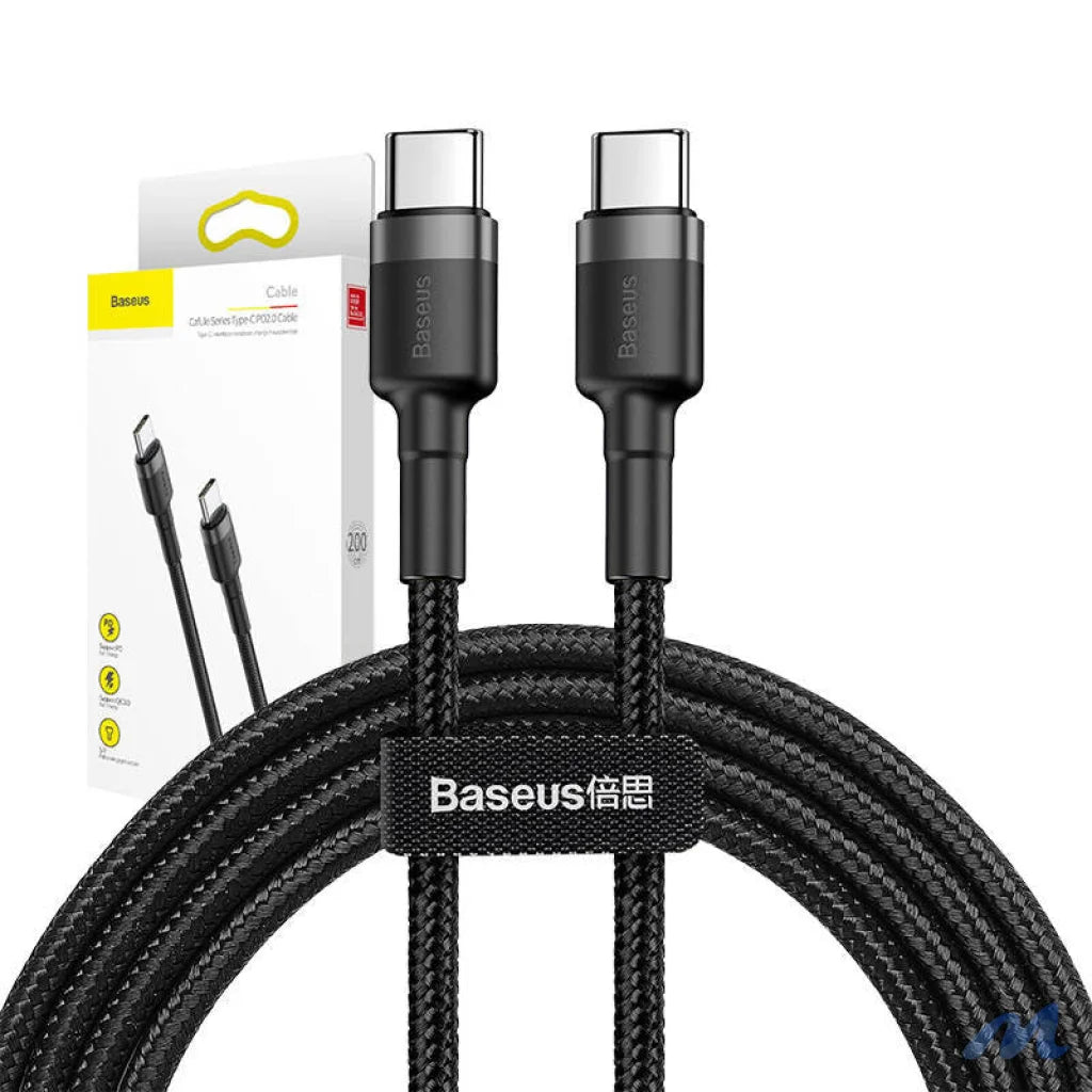 Baseus Cafule PD2.0 60W flash charging USB For Type-C cable (20V 3A) 2m Gray+Black