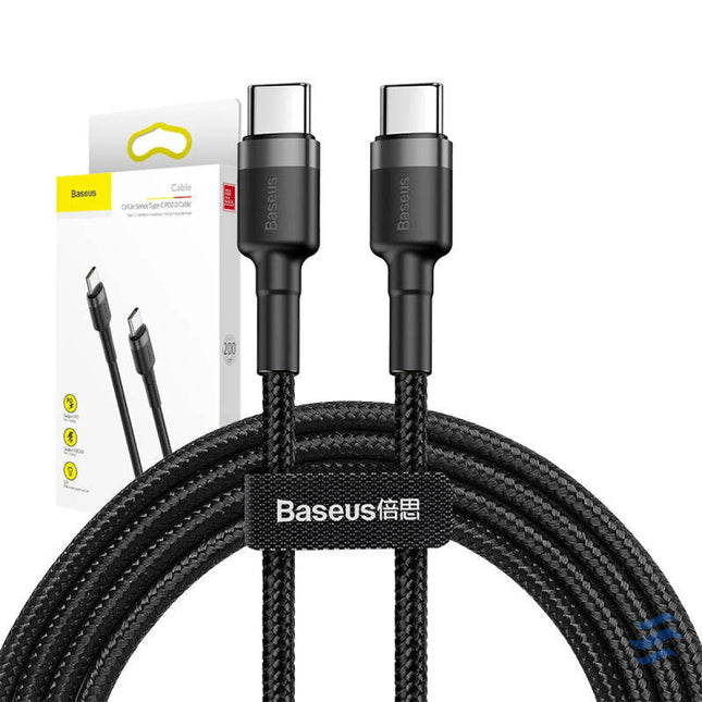 Baseus Cafule PD2.0 60W flash charging USB For Type C cable (20V 3A) 2m Gray + Black USB C to USB C