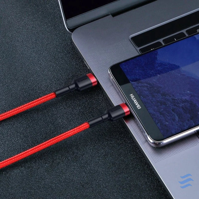 Baseus Cafule PD2.0 60W flash charging USB For Type C cable (20V 3A) 2m Red USB C to USB C