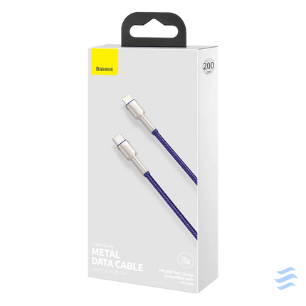 Baseus Cafule Series USB C cable for Lightning 20W 2m (purple) USB C to Lightning