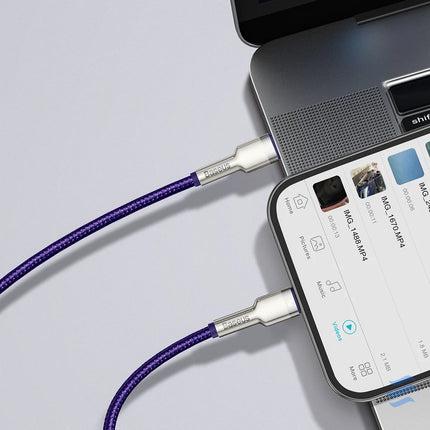 Baseus Cafule Series USB C cable for Lightning 20W 2m (purple) USB C to Lightning