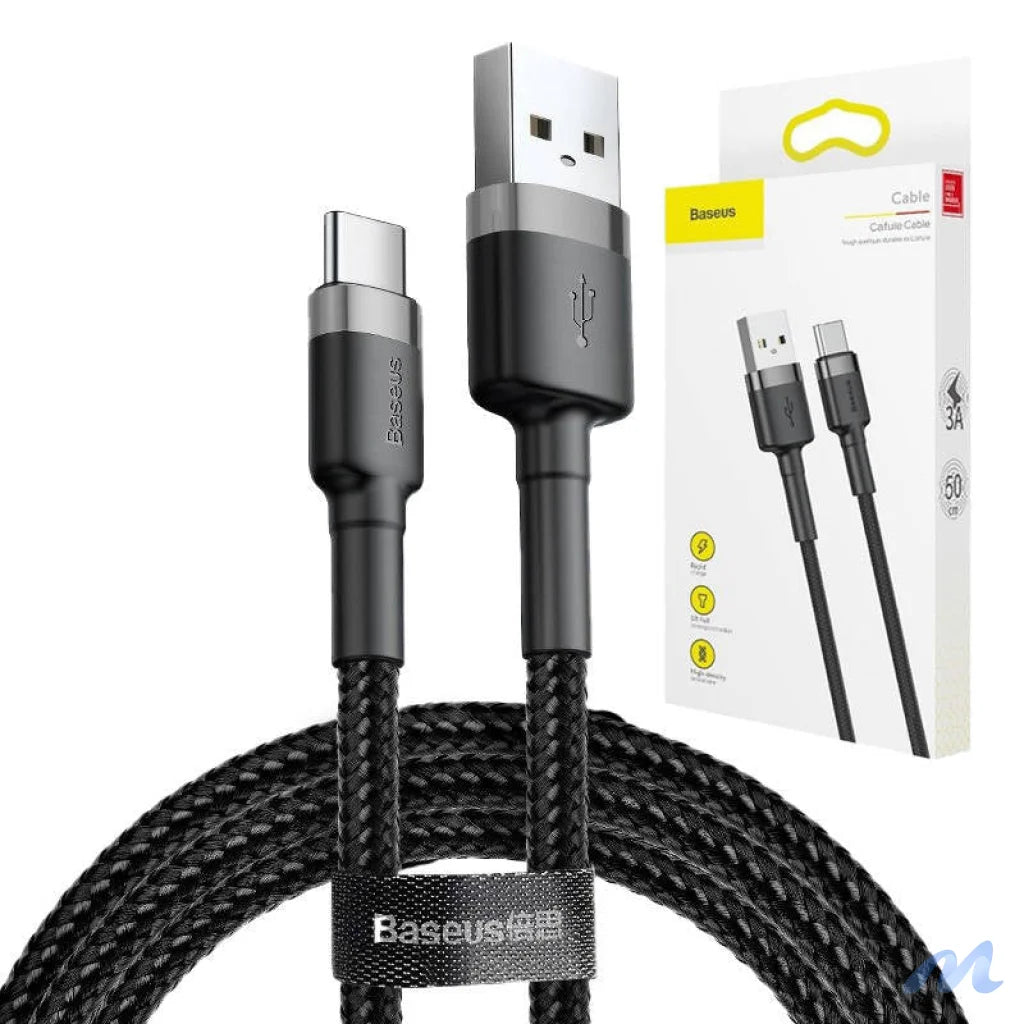 Baseus Cafule USB-C cable 2A 3m (Black+Gray)