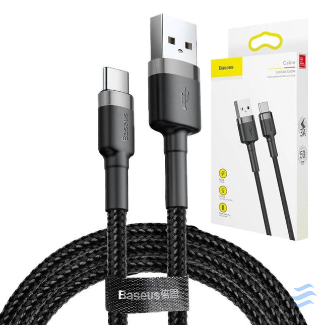 Baseus Cafule USB C cable 2A 3m (Black + Gray) USB to USB C