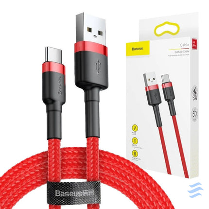 Baseus Cafule USB C cable 3A 0.5m (Red) USB to USB C