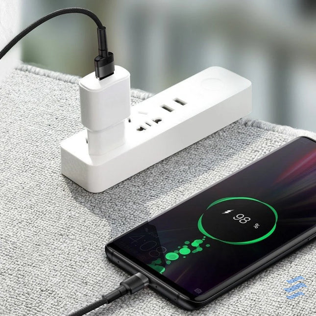 Baseus Cafule USB C Cable Huawei SuperCharge QC 3.0 5A 1m (Black + Gray) USB to USB C