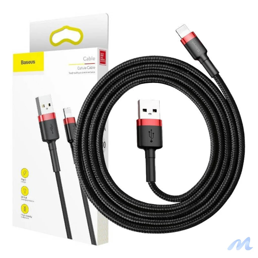 Baseus Cafule USB Lightning Cable 1,5A 2m (Black+Red)