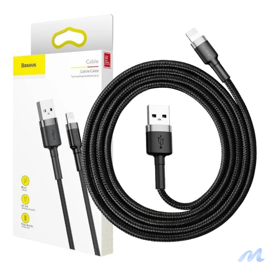 Baseus Cafule USB Lightning Cable 1,5A 2m (Gray+Black)