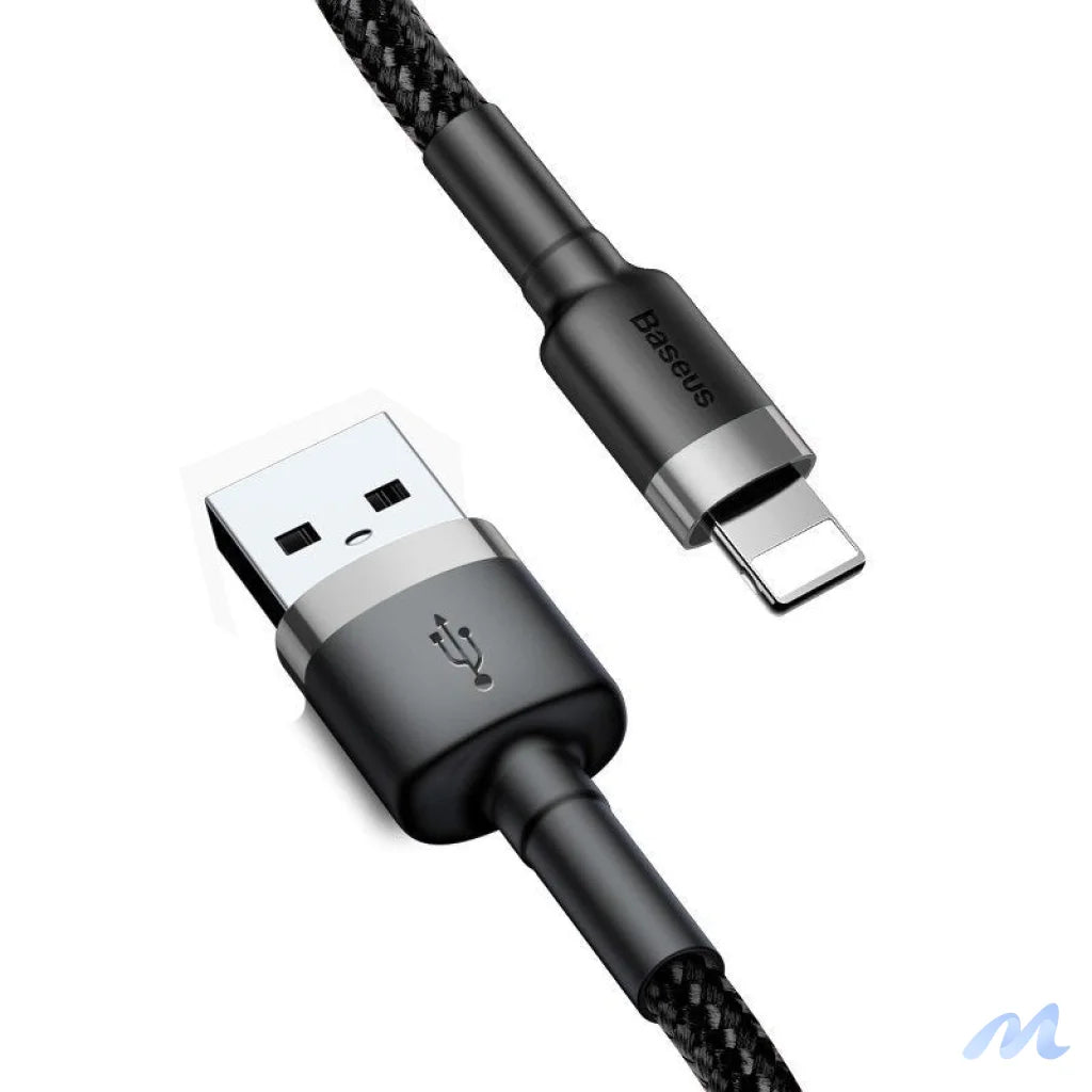 Baseus Cafule USB Lightning Cable 2.4A 0.5m (Gray+Black)