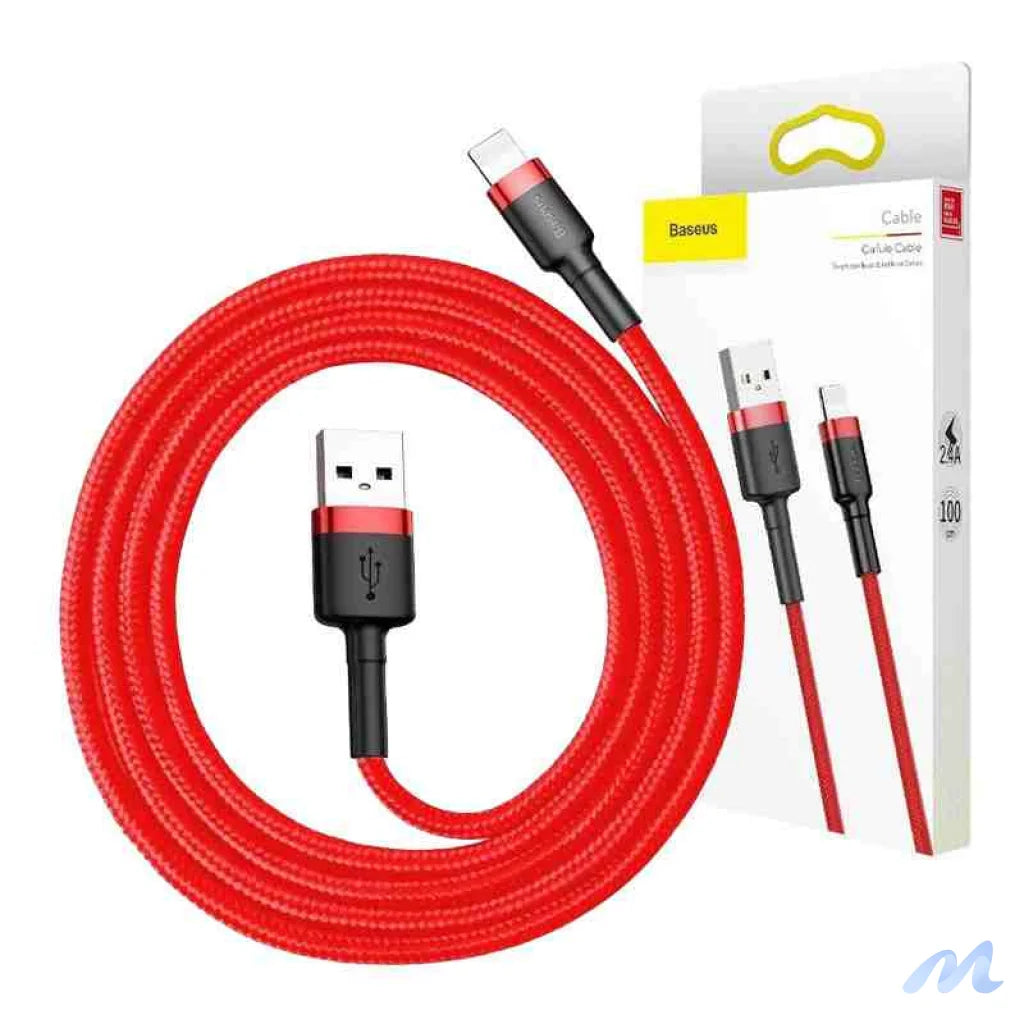 Baseus Cafule USB Lightning Cable 2,4A 0,5m (Red)