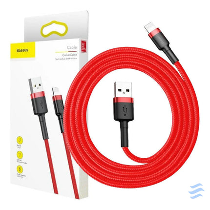 Baseus Cafule USB Lightning cable 2.4A 1m (black + red) USB to Lightning