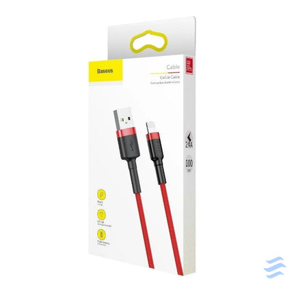 Baseus Cafule USB Lightning cable 2.4A 1m (black + red) USB to Lightning
