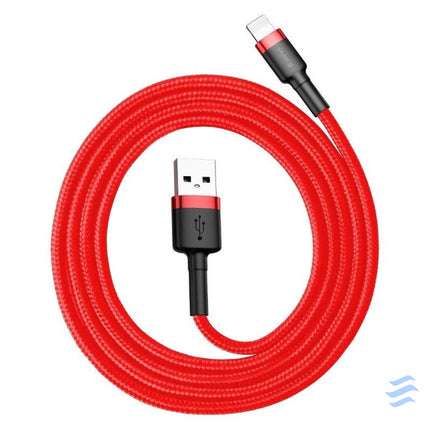 Baseus Cafule USB Lightning cable 2.4A 1m (black + red) USB to Lightning