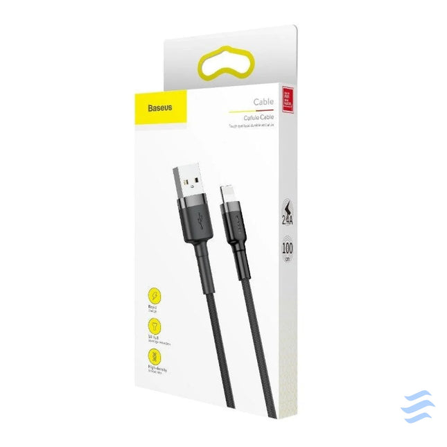 Baseus Cafule USB Lightning Cable 2,4A 1m (Gray + Black) USB to Lightning