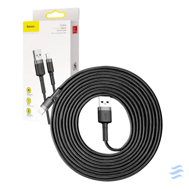 Baseus Cafule USB Lightning Cable 2A 3m (Black + Gray) USB to Lightning