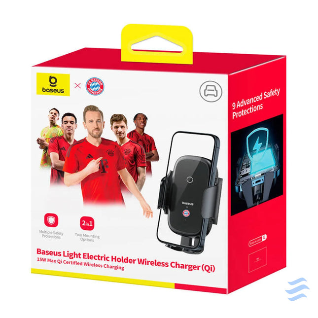 Baseus car holder with 15W charger (black) Bayern edition Phone holders