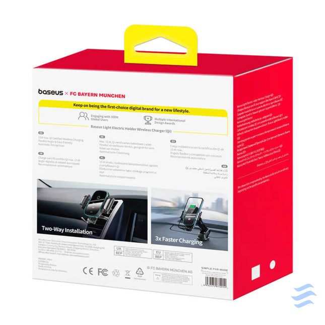 Baseus car holder with 15W charger (black) Bayern edition Phone holders