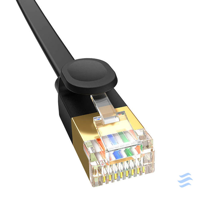 Baseus Cat 7 UTP Ethernet RJ45 Cable Flat 2 m black Network cables
