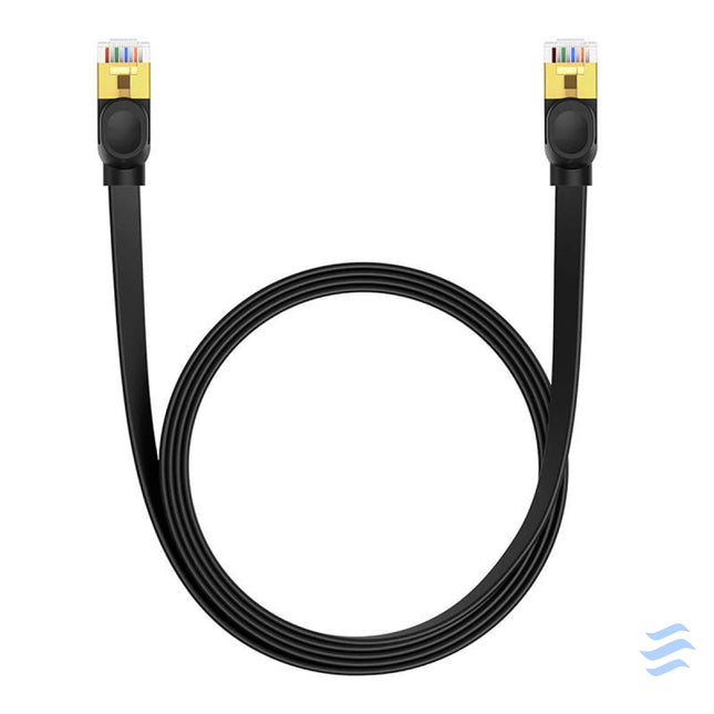 Baseus Cat 7 UTP Ethernet RJ45 Cable Flat 2 m black Network cables