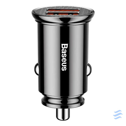 Baseus Circular 2xUSB QC3.0 5A 30W car charger (black) Car chargers