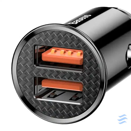 Baseus Circular 2xUSB QC3.0 5A 30W car charger (black) Car chargers