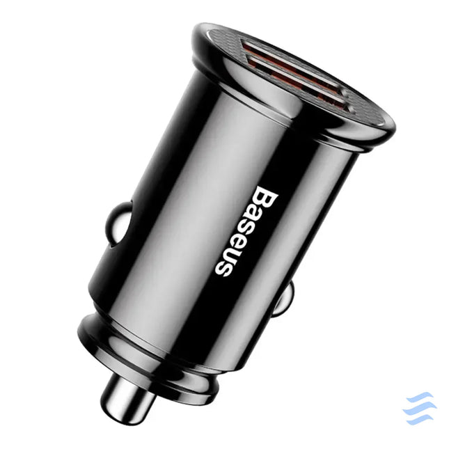 Baseus Circular 2xUSB QC3.0 5A 30W car charger (black) Car chargers