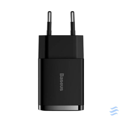 Baseus Compact Quick Charger 2x USB 10.5W (black) mains chargers