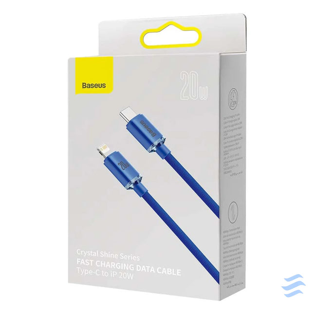 Baseus Crystal cable USB C to Lightning 20W 1.2m (blue) USB C to Lightning