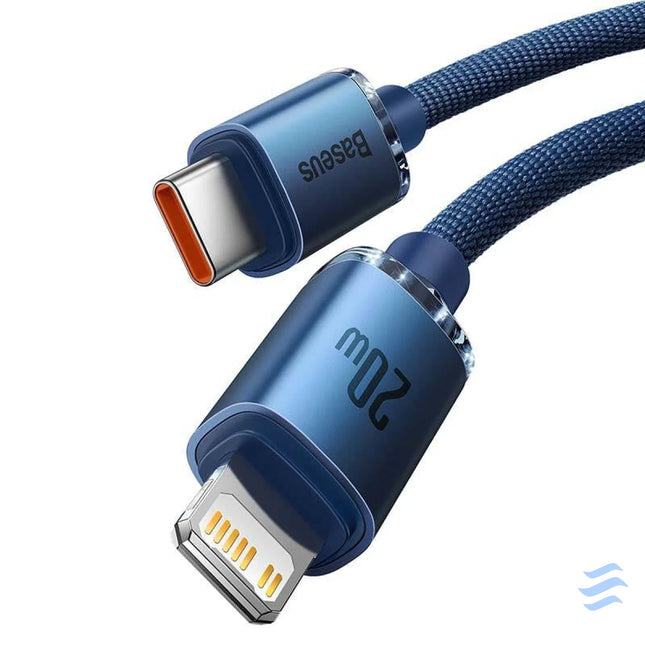 Baseus Crystal cable USB C to Lightning 20W 1.2m (blue) USB C to Lightning