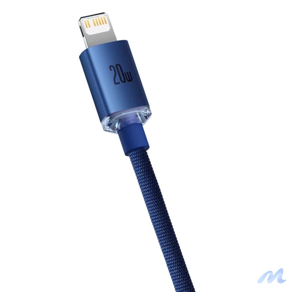 Baseus Crystal cable USB-C to Lightning, 20W, 1.2m (blue)