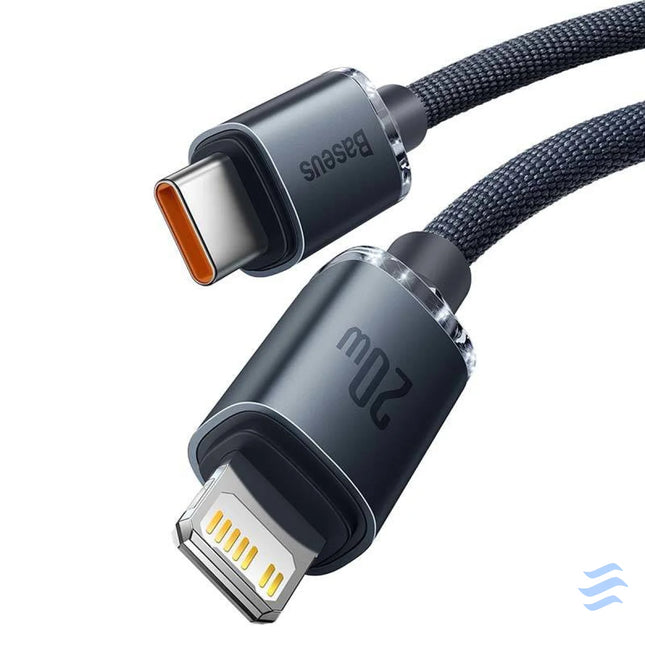Baseus Crystal cable USB C to Lightning 20W PD 1.2m (black) USB C to Lightning
