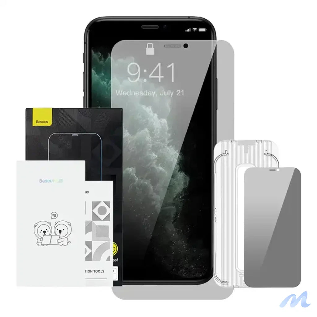Baseus Crystal Privacy Protection Tempered Glass 0.3mm for iPhone X/XS