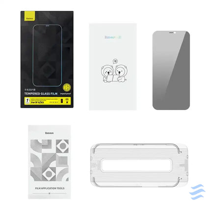 Baseus Crystal Privacy Protection Tempered Glass 0.3mm for iPhone X/XS For smartphones