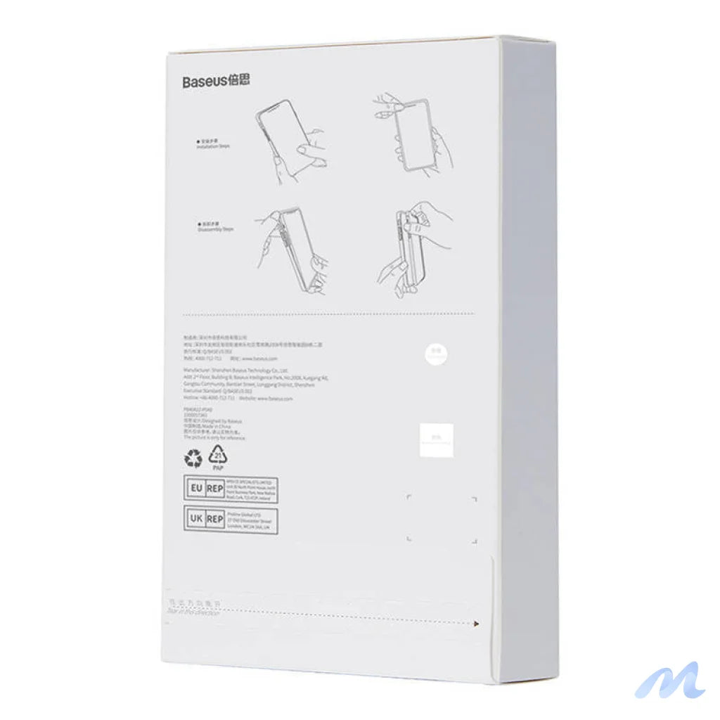 Baseus Crystal Series Case for iPhone 14 Plus + tempered glass