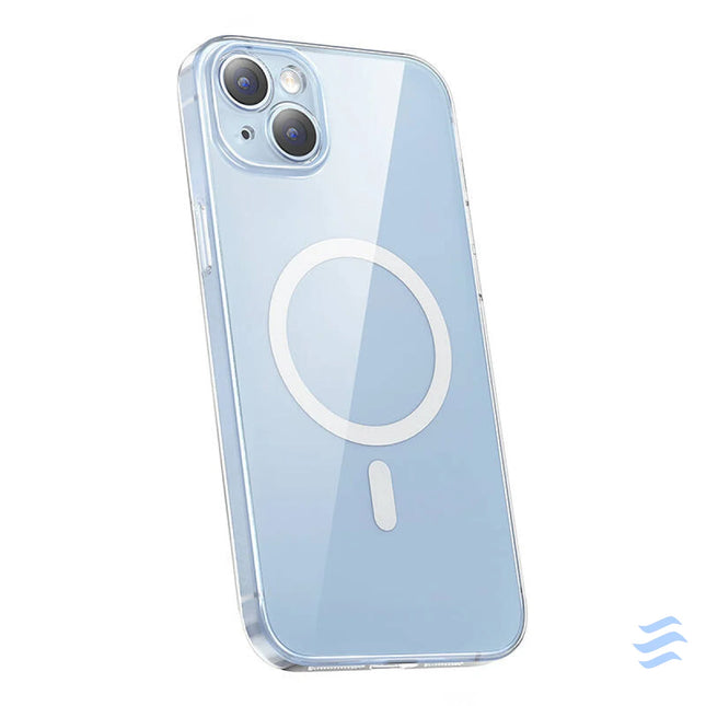 Baseus Crystal Series Magnetic Case for iPhone 14 Plus + tempered glass Protective cases for smartphones
