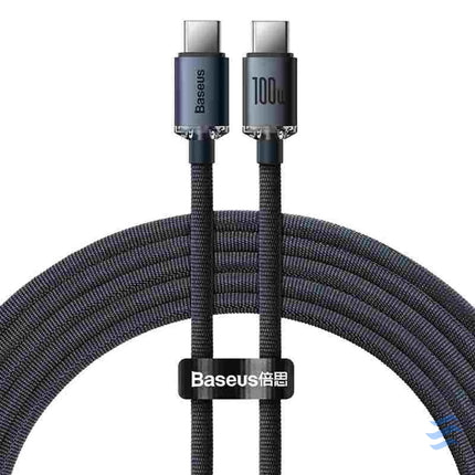 Baseus Crystal Shine cable USB C to USB C 100W 1.2m (black) USB C to USB C