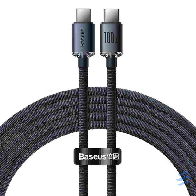 Baseus Crystal Shine cable USB C to USB C 100W 1.2m (black) USB C to USB C